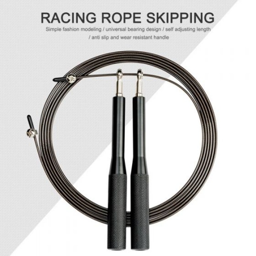 Corde à sauter Tali poignée en aluminium, fil d'acier de qualité supérieure avec couvercle en polyuréthane