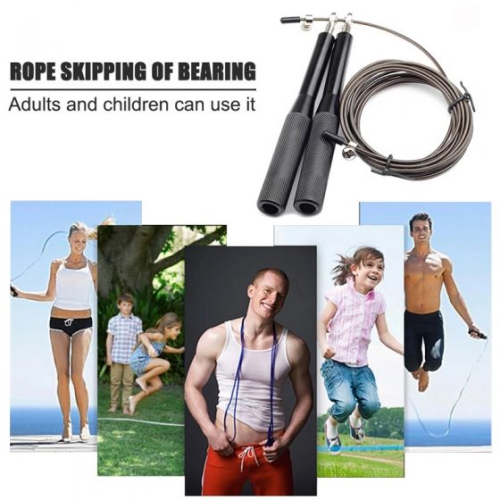 Corde à sauter Tali poignée en aluminium, fil d'acier de qualité supérieure avec couvercle en polyuréthane