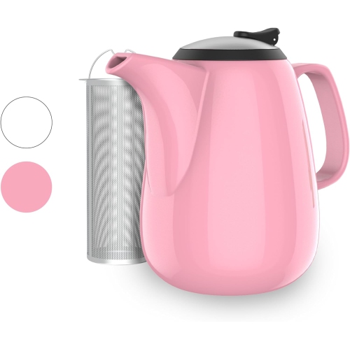 Théière en acier inoxydable avec couvercle infuseur Service à thé