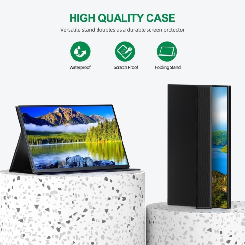 UPERFECT 18.5" 1080P Portable Monitor 120Hz Portable Gaming Monitor Switch Display w/VESA and Smart Cover For Xbox One