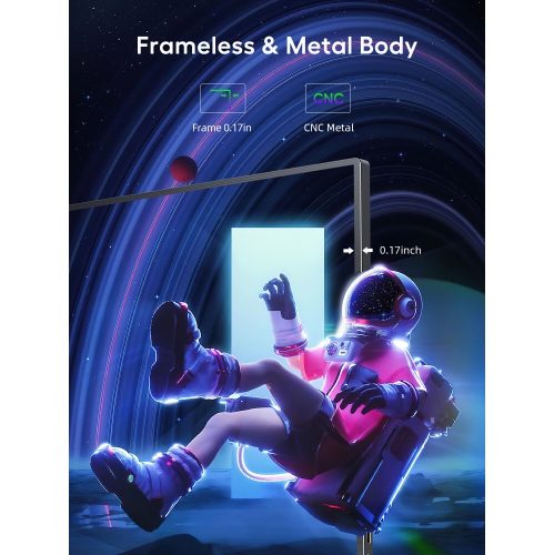 UPERFECT 18.5" 120Hz Portable Monitor 1080P HDMI Dual USB C Computer Gaming Monitors Freesync HDR w/VESA