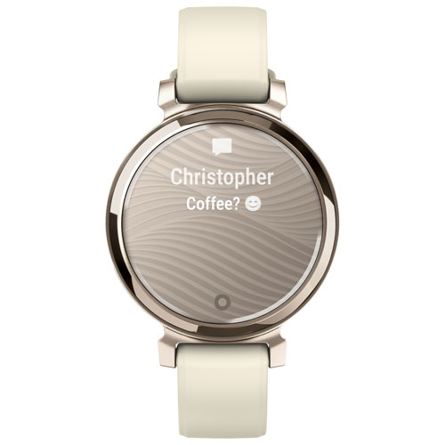 Montre intelligente Bluetooth de 30,4 mm Lily 2 de Garmin - Noix de coco