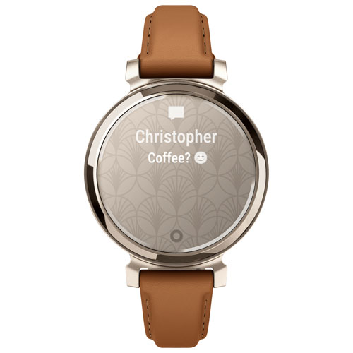 Montre intelligente Bluetooth de 30,4 mm Lily 2 Classic de Garmin - Havane