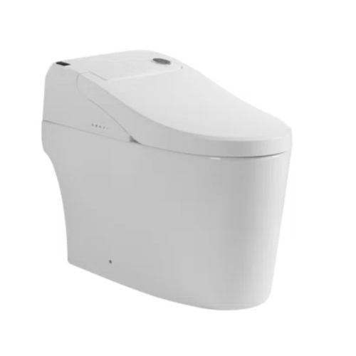 Runfine Harper Advanced Smart Toilet with Auto Flush and Sensor Close E03 / 1.28/1.6 GPF Dual Flush Elongated Toilet in White - Seat Included