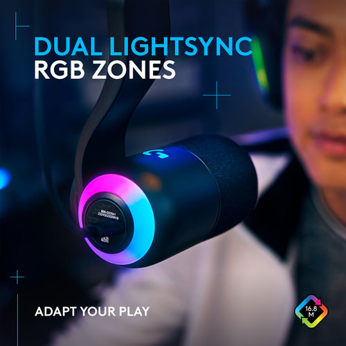 Logitech G Yeticaster GX Dynamic Supercardioid Gaming LIGHTSYNC RGB Gaming Microphone & Boom Arm Bundle - Only at Best Buy