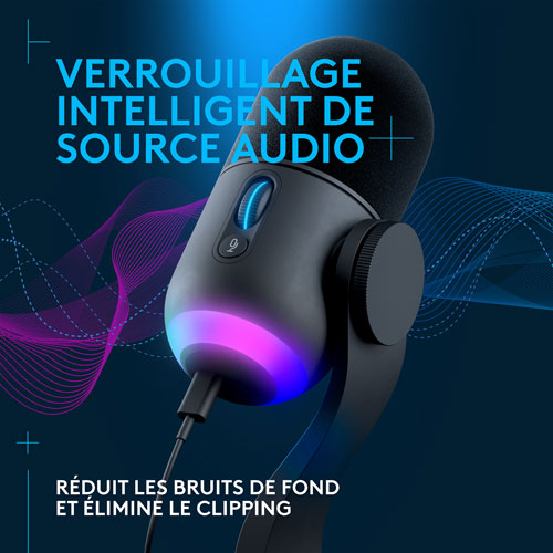 Logitech G Yeticaster GX Dynamic Supercardioid Gaming LIGHTSYNC RGB Gaming Microphone & Boom Arm Bundle - Only at Best Buy