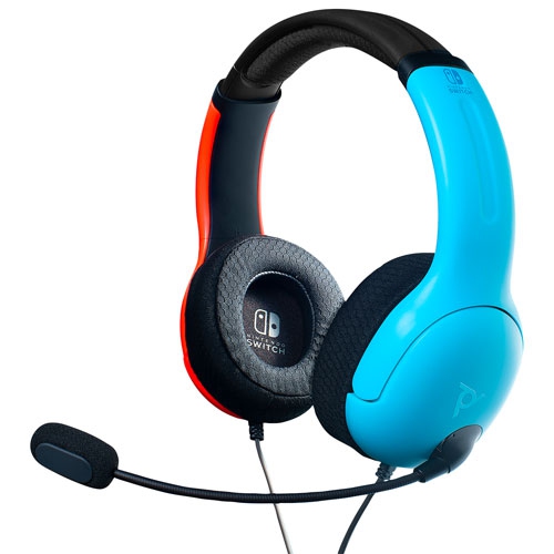 Open Box - PDP LVL40 Gaming Headset for Switch - Blue/Red