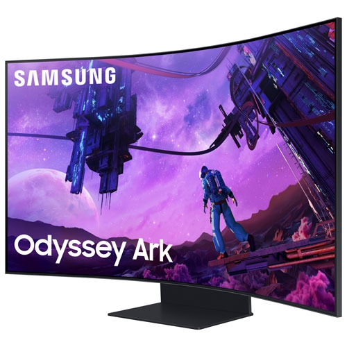 Open Box - Samsung Odyssey Arc 55" 4K Ultra HD 165Hz 1ms GTG Curved VA LCD FreeSync Gaming Monitor - Black