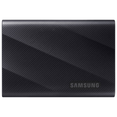 Disque SSD externe USB 3,2 T9 2 To de Samsung - Remis à neuf (bon état) - Noir - Anglais