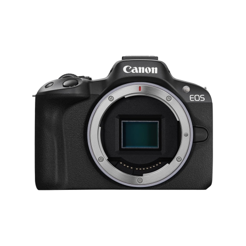 Image 1 de 5.. Canon EOS R50 Mirrorless Vlogging Camera, RF Mount, 24.2 MP, 4K Video, DIGIC X Image Processor, Subject Detection & Tracking, Compact, Smartphone