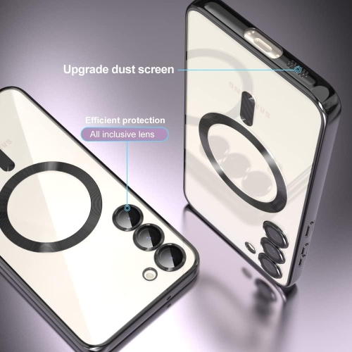 Étui magnétique conçu pour le Galaxy S23 5G de Samsung - compatible avec le chargement et les accessoires MagSafe - Noir