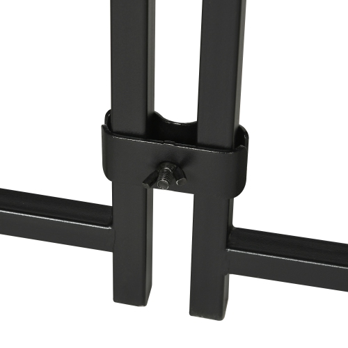 PawHut Dog Kennel Outdoor with Waterproof Canopy, Dog Run with Galvanized Chain Link, Secure Lock, for Backyard and Patio, Large and Medium Sized