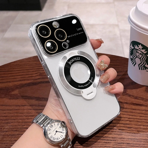 SuperShield Phone Case for iPhone 15 Pro Coridbrief Large Window Phone Case Leak Label Magnetic Bracket, Bontezz for iPhone 15 MagSafe Satad Case -