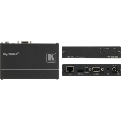 Kramer HDMI, Bidirectional RS?232 & IR over HDBaseT Twisted Pair Receiver