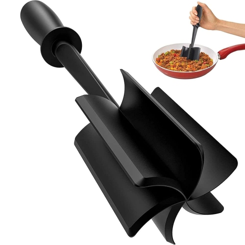 Versatile Meat Chopper: Nylon, Heat-Resistant, Safe for Non-Stick