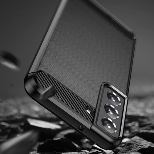 SuperShield Case for Samsung Galaxy S23, Soft Slim Brushed TPU Carbon Fiber Design Protective Cover, Thin Durable Phone Case, Shockproof Protection,