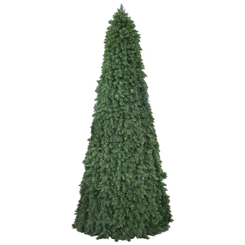 Pre-Lit Pencil Pine Artificial Christmas Tree - 15' - Multi-Color Lights