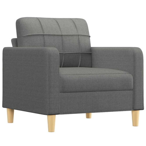VIDAXL  Sofa Chair Dark 60 Cm Fabric In Grey