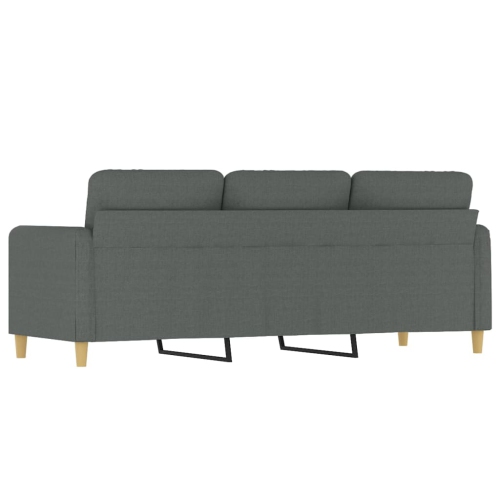 vidaXL 3-Seater Sofa Dark Grey Fabric 180 cm
