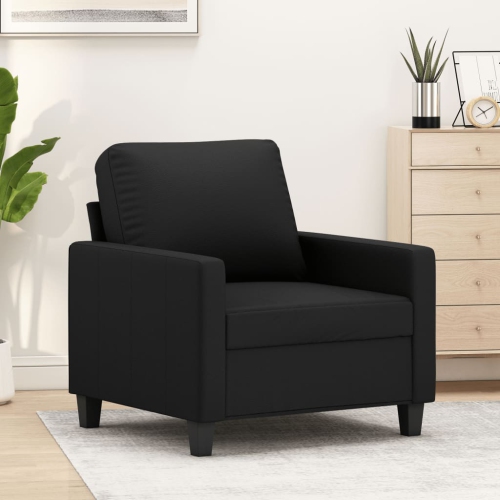 vidaXL Sofa Chair Black 60 cm Faux Leather