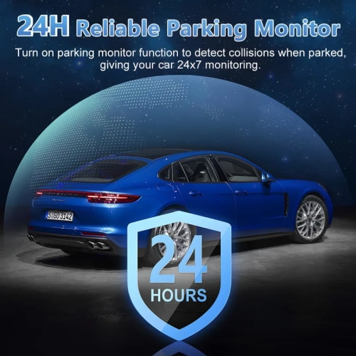 2.5K+1080P Dash Cam Front and Rear Camera | WiFi, Parking Monitor, Super Night Vision