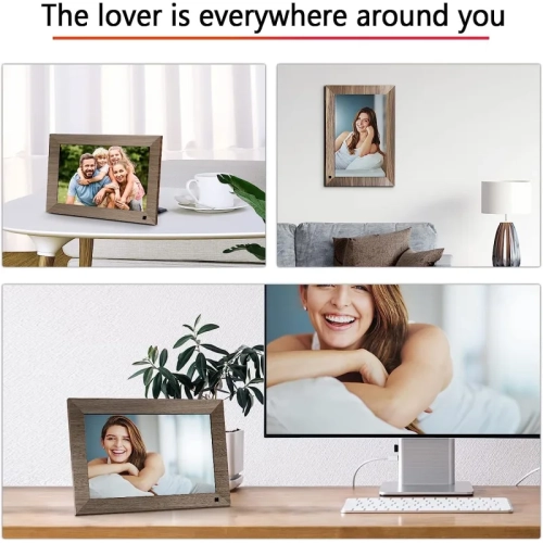 10.1 WiFi Digital Photo Frame | IPS Touch Screen, Smart Cloud Frame with 16GB Storage