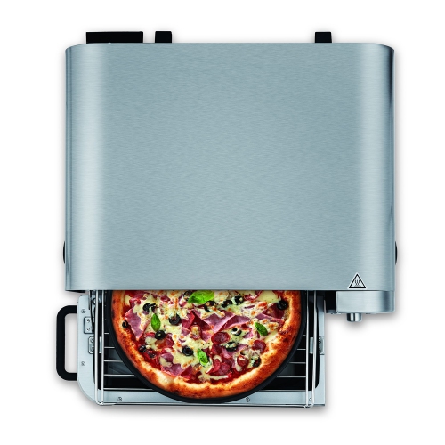 Salton - Pizzadesso Professional Pizza Oven, Air Fry, Dehydrator, 18 Liter Capacity, Stainless Steel