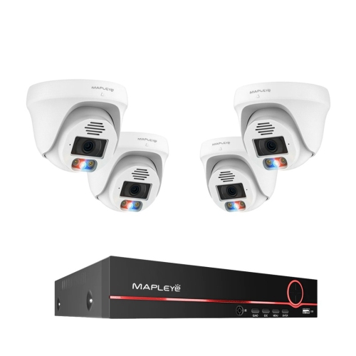 MAPLEYE  5Mp Color Night Vision 4 Security Cctv Ip Camera Kit