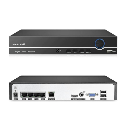 Mapleye 4K 8MP Color Night Vision 4 Security CCTV IP camera Kit