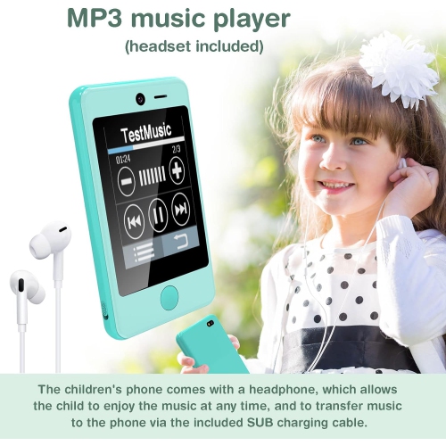 Kids Smart Phone Toy for Boys 3-8 Years Old - Educational games, Dual cameras, MP3 Music Player, and touchscreen pretend play. Spark imagination and