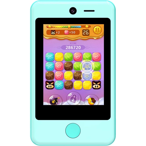 Téléphone Portable 4G Pour Enfants Tosaju - Écran Tactile 2,8" - Double Appareil Photo - Batterie 1000mAh - Cadeau 3-9 Ans (Rose)