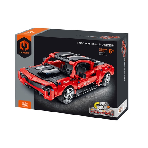 TRADEOPIA  457 Pieces Block Kit Super Car - Pull Back