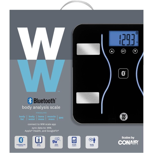 Weight Watcher - Digital Personal Scale with Body Analysis, Bluetooth, Maximum Capacity of 180kg