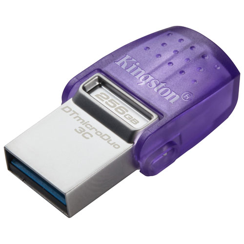 Image 1 de 12.. Clé USB 3.2 DataTraveler microDuo 3C 1 de 256 Go de Kingston