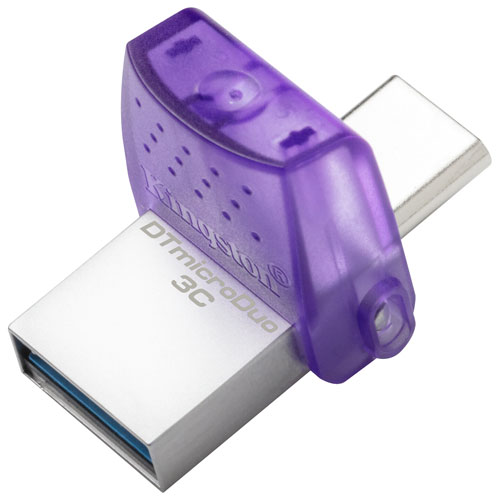 Clé USB 3.2 DataTraveler microDuo 3C 1 de 256 Go de Kingston