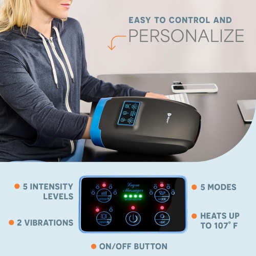 Lifepro Hand Massager: Arthritis and Carpal Tunnel Relief - Heat, Compression - Hand, Wrist, Finger Massager - Arthritis Pain Relief for Hands