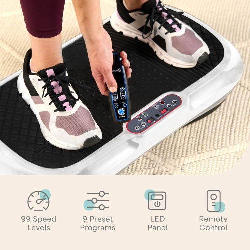 Lifepro Waver Vibration Plate Exercise Machine – Whole Body Vibrating Platform for Weight Loss, Muscle Activation & Lymphatic Drainage – 99 Speed
