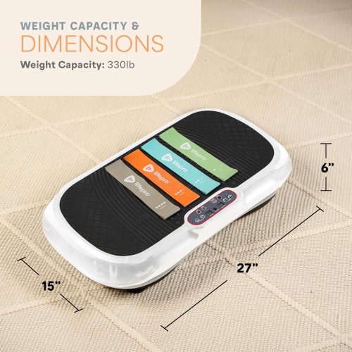 Lifepro Waver Vibration Plate Exercise Machine – Whole Body Vibrating Platform for Weight Loss, Muscle Activation & Lymphatic Drainage – 99 Speed