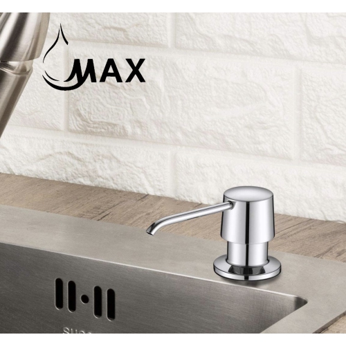 MAX Faucets distributeur de savon et de lotion fini chromé