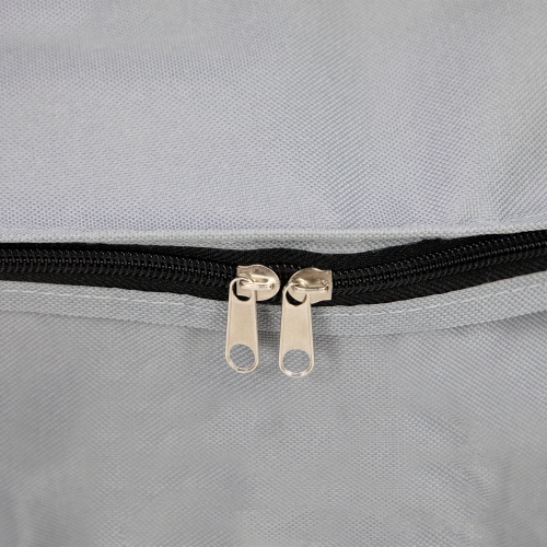 30" Gray Multi-Seasonal Double Wreath Storage Bag