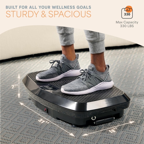 LifePro Hovert 3D Heavy Duty Vibration Plate Exercise Machine – Dual-Motor Platform with Lateral & 3D Motion for Recovery, Strength, Balance,