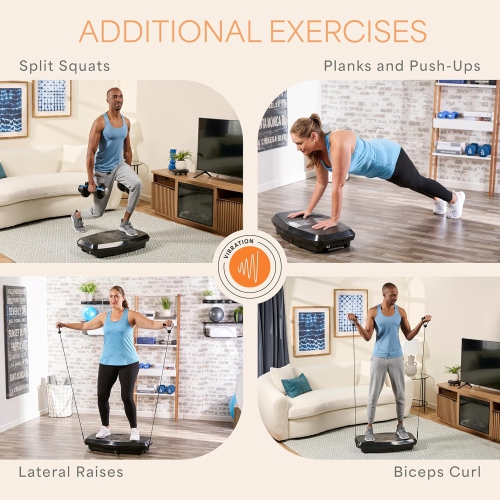 LifePro Hovert 3D Heavy Duty Vibration Plate Exercise Machine – Dual-Motor Platform with Lateral & 3D Motion for Recovery, Strength, Balance,