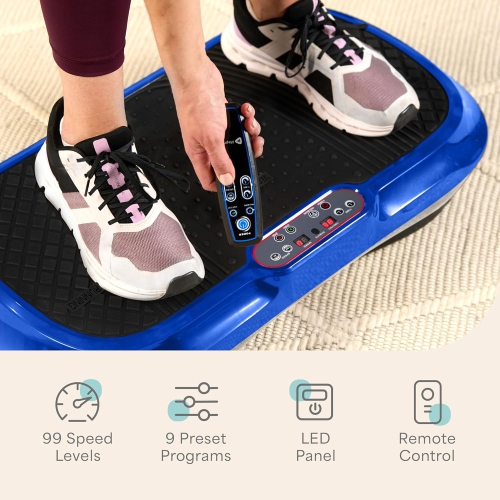 Lifepro Waver Vibration Plate Exercise Machine – Whole Body Vibrating Platform for Weight Loss, Muscle Activation & Lymphatic Drainage – 99 Speed