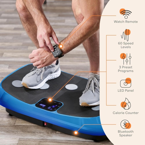 LifePro Rumblex 4D Vibration Plate Exercise Machine – Triple-Motor Oscillation, Linear & Pulsation | Whole-Body Vibrating Plate for Fitness, Weight