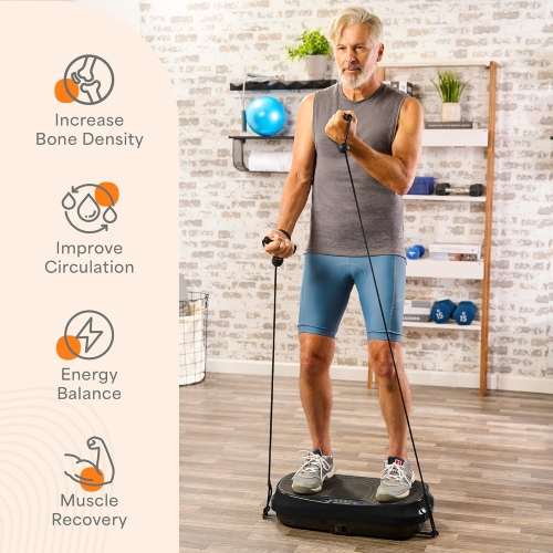 Lifepro Waver Mini Vibration Plate Exercise Machine – Whole Body Vibrating Platform for Weight Loss, Muscle Toning & Lymphatic Drainage – 99 Speeds,