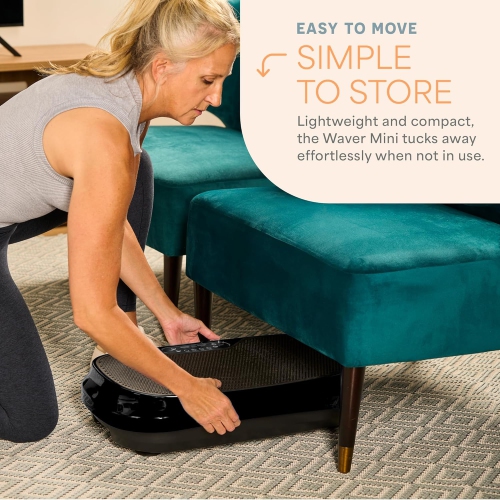 Lifepro Waver Mini Vibration Plate Exercise Machine – Whole Body Vibrating Platform for Weight Loss, Muscle Toning & Lymphatic Drainage – 99 Speeds,