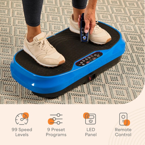 Lifepro Waver Mini Vibration Plate Exercise Machine – Whole Body Vibrating Platform for Weight Loss, Muscle Toning & Lymphatic Drainage – 99 Speeds,