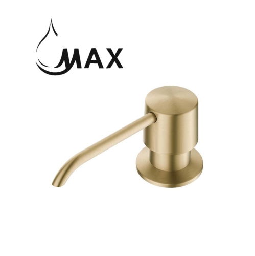 MAX Faucets distributeur de savon et de lotion fini or brossé