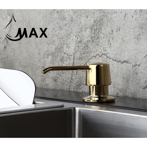 Distributeur de savon et de lotion MAX Faucets au fini doré brillant