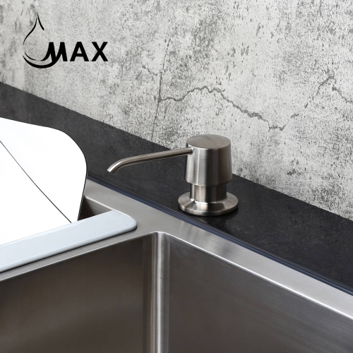 MAX Faucets distributeur de savon et de lotion fini nickel brossé